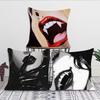 1 szt. Vintage Horror Wampir Poszewka na Poduszkę Kwadratowa Sypialnia Sofa Wypoczynek Komfortowa Poduszka Samochód Salon Dekoracja Domu