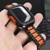 Luxury Titanium Band for Apple Watch Ultra 49mm Series 10 46mm Titanium Orange Strap+case for Apple 9 8 7 6 5 SE Watch 45mm 44mm