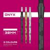 Target Darts Swiss Storm ONYX Dartspitzen (3er Set) 26mm/30mm/35mm - Silber/Gold/Schwarz Ersatz Stahl Dartspitzen (30mm, Schwarz)