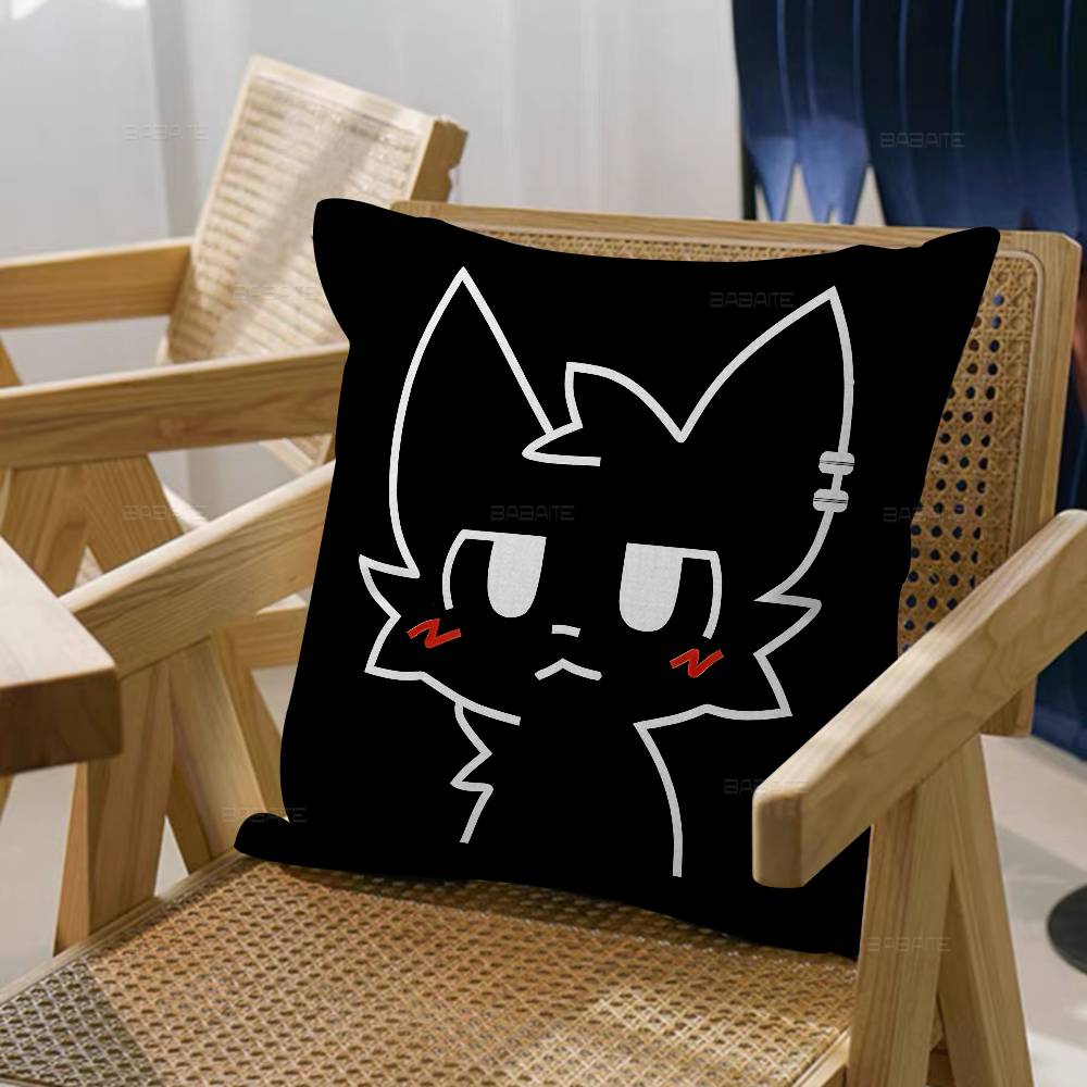 Funny Cartoon Boykisser Cushion Cover Inches Farmhouse Decor Home Throw Pillow Covers for Couch Decorations