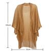 European & American Style Gold and Silver Tassel Cape - Women's Transparent Summer Shawl