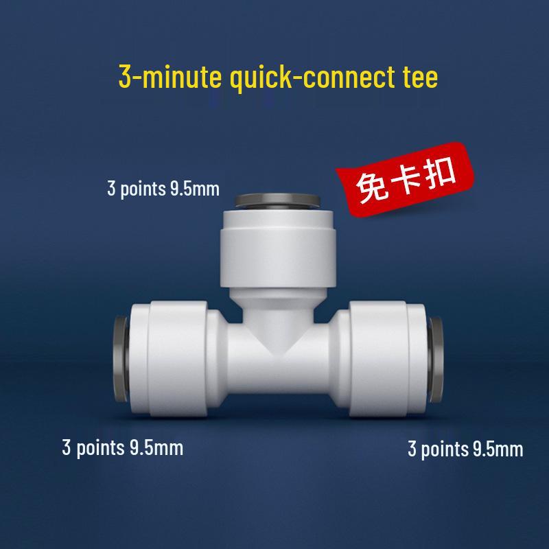 4-Minute to 2-Minute Quick Connect PE Ball Valve for Water Purifier