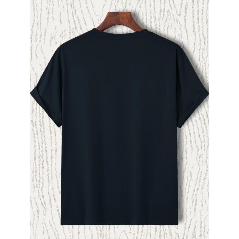 Camiseta Española de Versos para Hombre, Estampado con Texto Religioso en Español y Traducción al Inglés, Camiseta Casual de Cuello Redondo y Manga Corta, Para Uso Diario