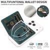 Magnetic Detachable Phone Card Holder 4 Card Slots Anti Theft RFID Blocking Wallet Phone Stand Function