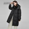 SNOWFLYING Damen Mittellange Daunenjacke mit abnehmbarer Kapuze