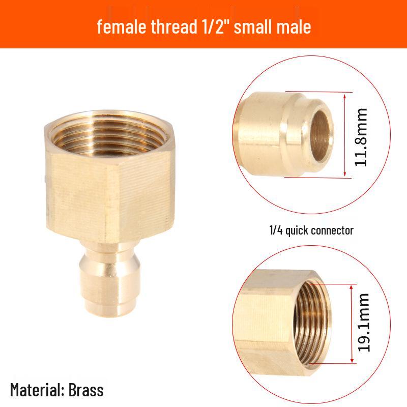 2-Point Brass Quick Connect High-Pressure Water Gun Hose for Car Washing and Cleaning 380.