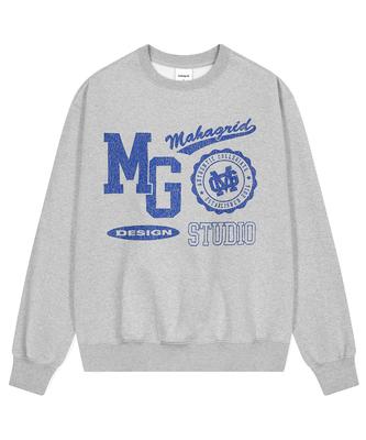 MAHAGRID Varsity Logos Sweatshirt Gray(Mg2Dfmm454A)