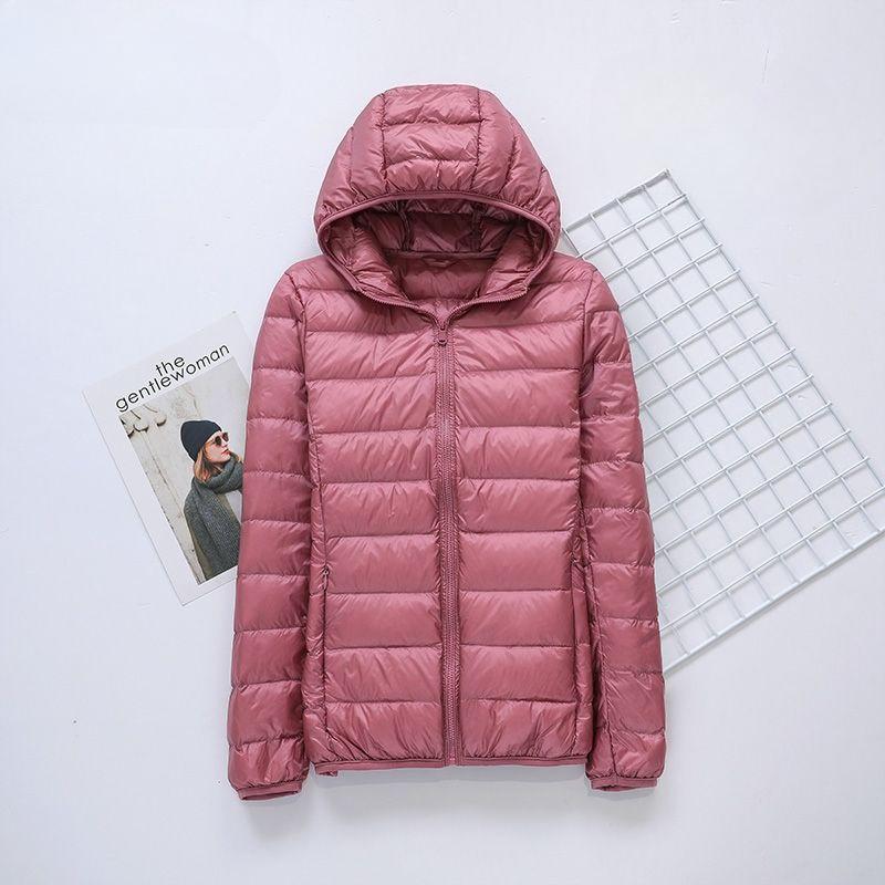 

Пуховик женский новый короткий тонкий теплый приталенный темпераментный модный короткое пальто 7XL розовый