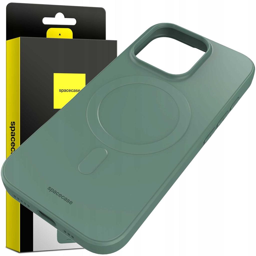 Sc Silicone Magnetic Case Iphone 16 Pro Dark Green