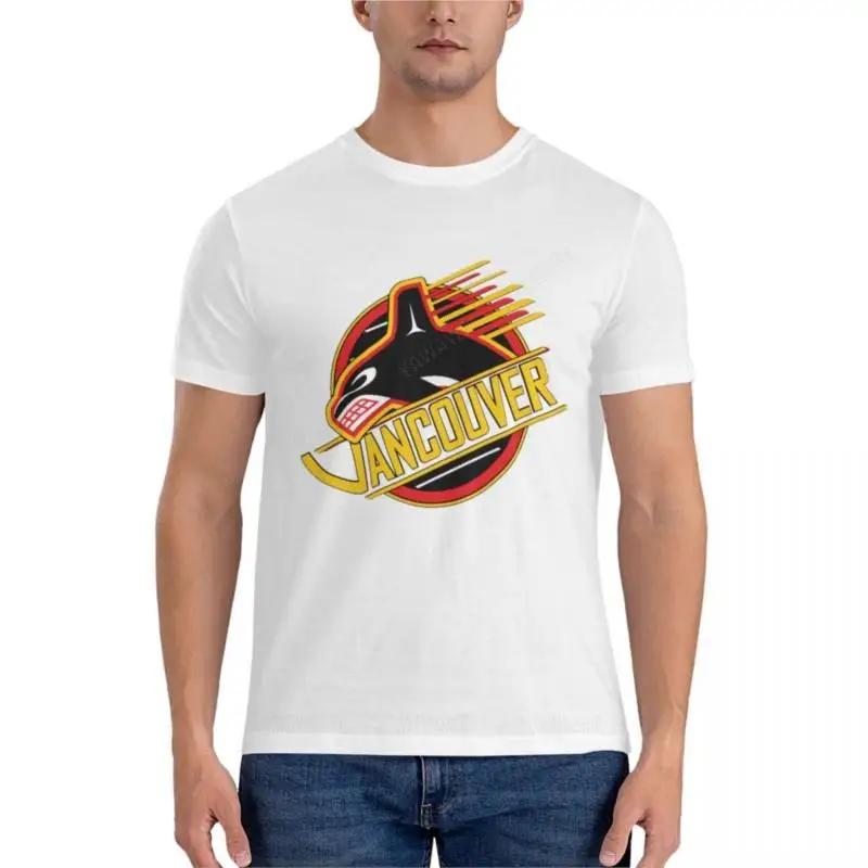 

Ванкувер Хокей - Ретро Класична Футболка Канакс Чоловічі Бавовняні Футболки Чоловічі Футболки з Коротким Рукавом Чоловічі Високі Футболки XXXL білий