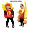 Korean Ins Halloween Children's Costume For Kindergarten Party Show Outfit Boys And Girls French Fries Clothes Inflatable Column)