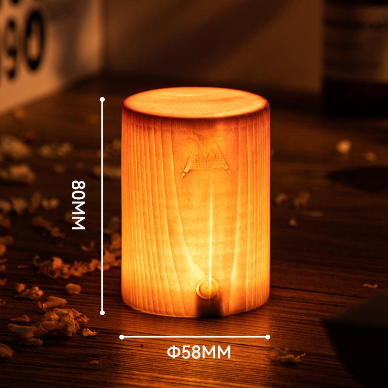 Gift Night Light: Cafe Atmosphere Lamp for Bedroom, Study, Outdoor Camping, and Picnic