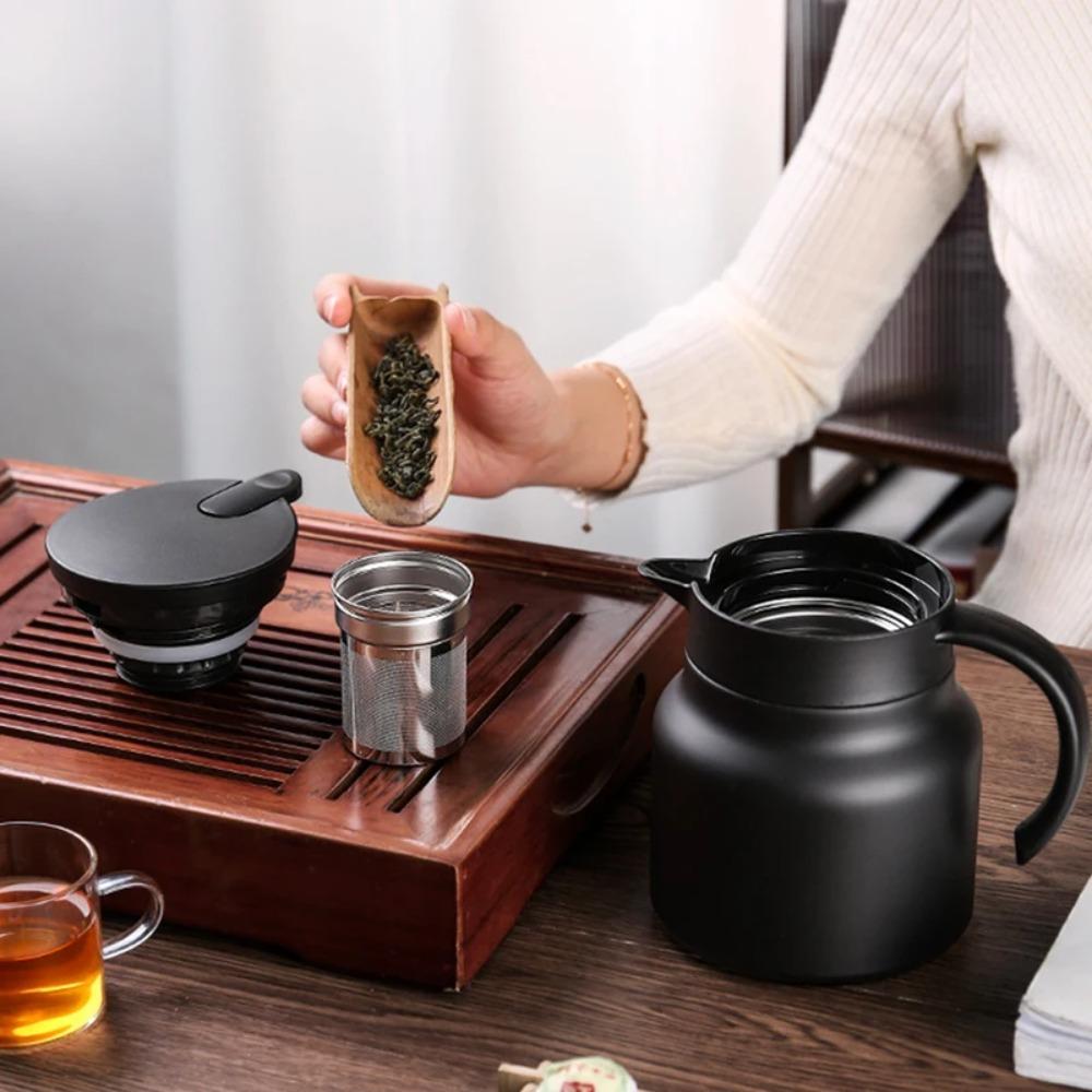 Insulation Stewing Teapot 800/1000ml Travel Kettle Heat-preserving Thermal Coffee Pot Office