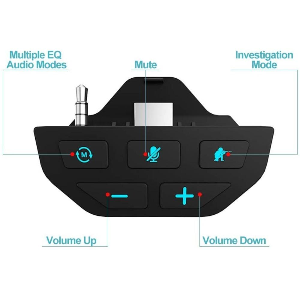Stereo-Headset-Adapter nur für Microsoft Xbox One X/S Controller, Sound Enhancer mit 3,5-mm-Audiobuchse