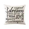 Pillow Simple Letter Printed Pillow Sofa Cushion Home Bedside Living Room Pillow Cover