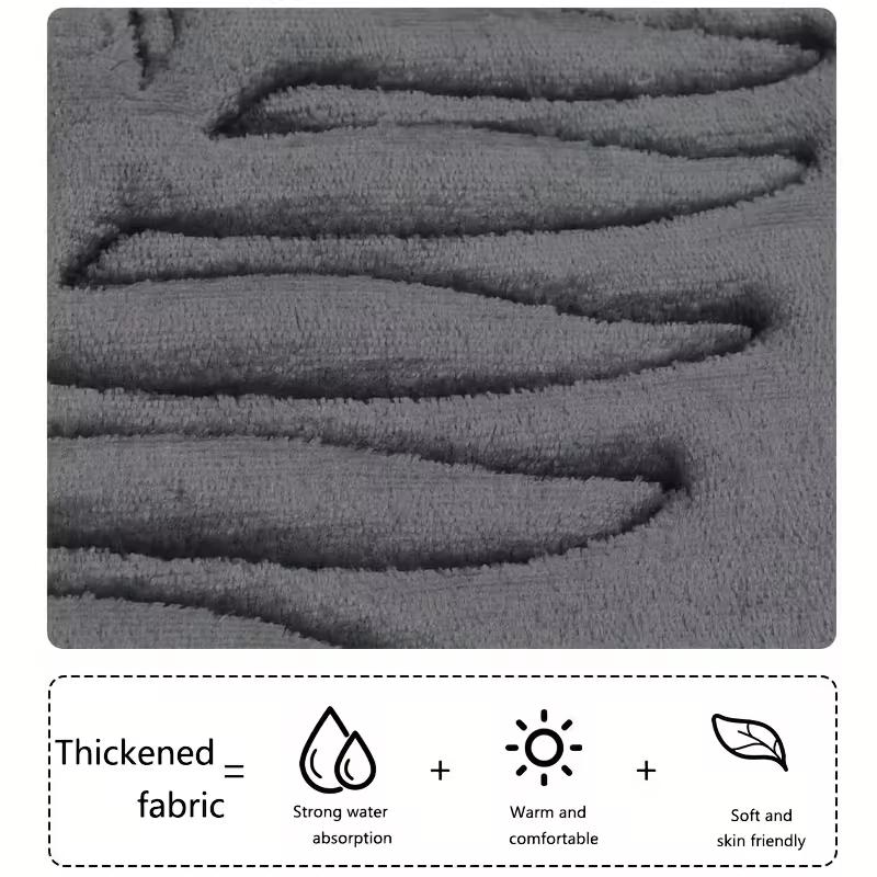 3-teiliges/Set Badezimmerteppiche Rutschfester Badteppich Trocknet Schnell Ultraweich Toilettenfußmatte Bodenmatten für Schlafzimmer Küche Maschinenwaschbar