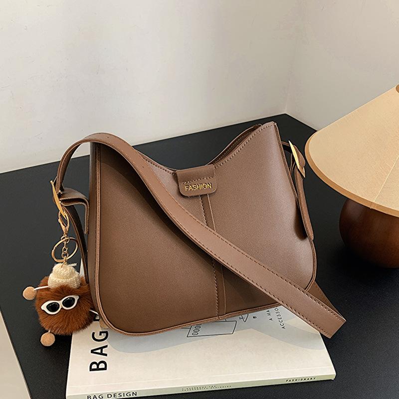 Bag 2025 New Internet Celebrity Simple Shoulder Messenger Bag Women's Foreign Style Niche Design Women's Bags Korean Version Texture Bags