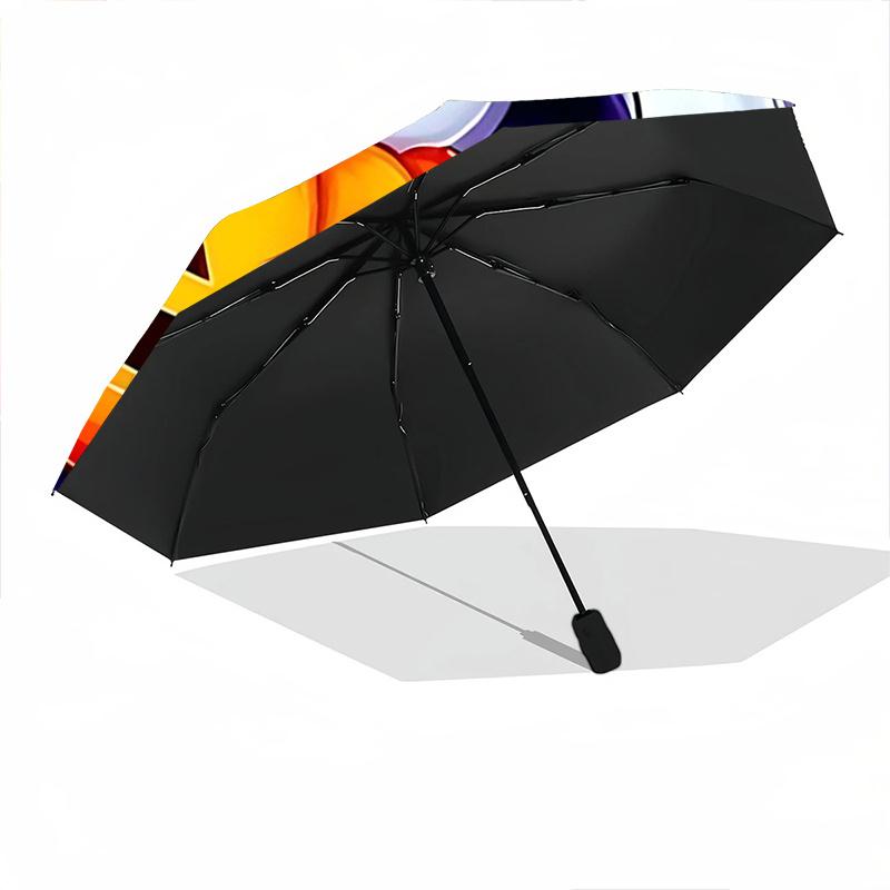 1pc Witch Ghost Adorable Cartoon Automatic Cartoon Umbrella , Portable Compact Umbrella for Men & Women, Valentine's Day Mother's Day Gift.P102