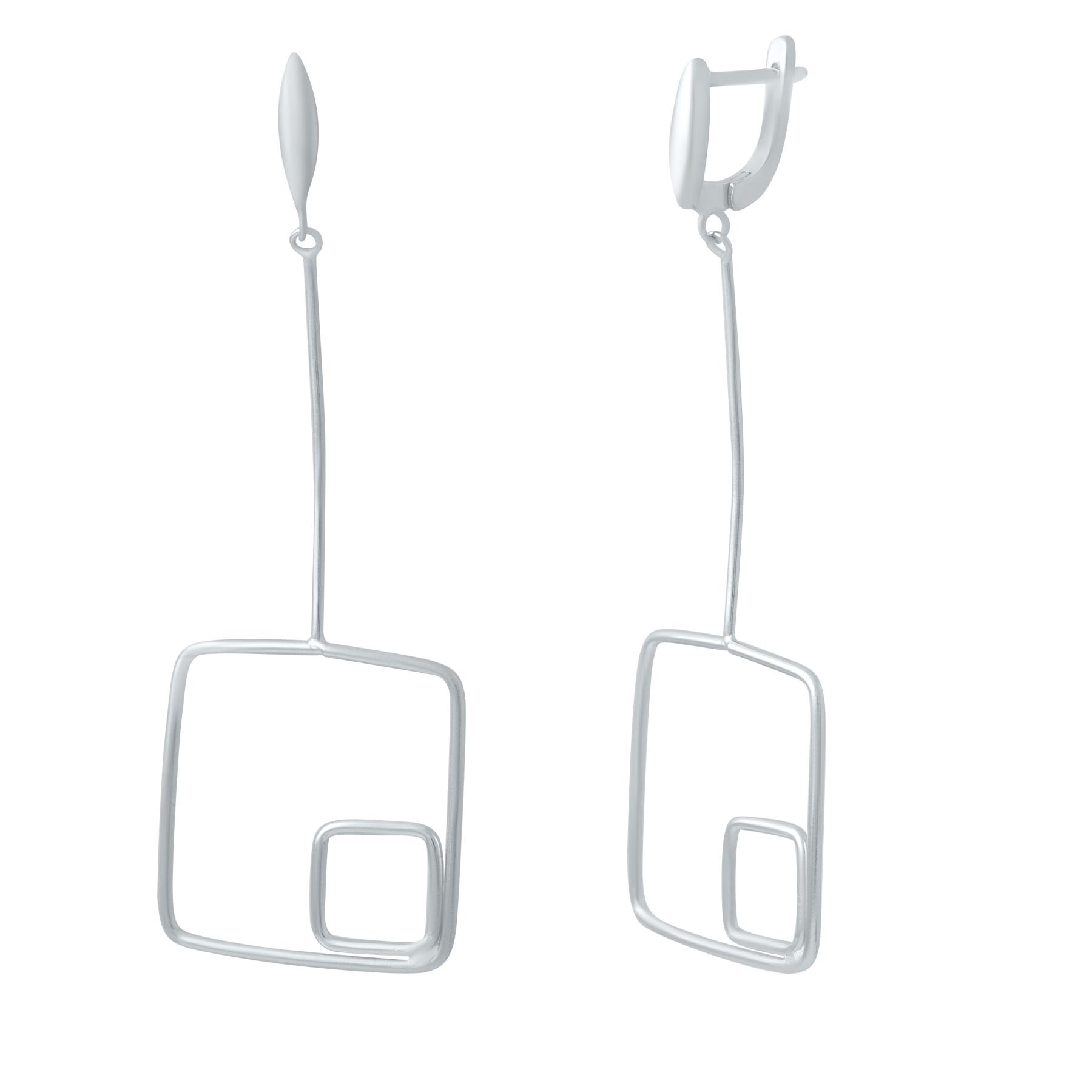 

Срібні сережки без каміння (2032397)