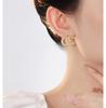 Trendy Double C Stud Earrings: Chic & Luxurious Fashion Jewelry