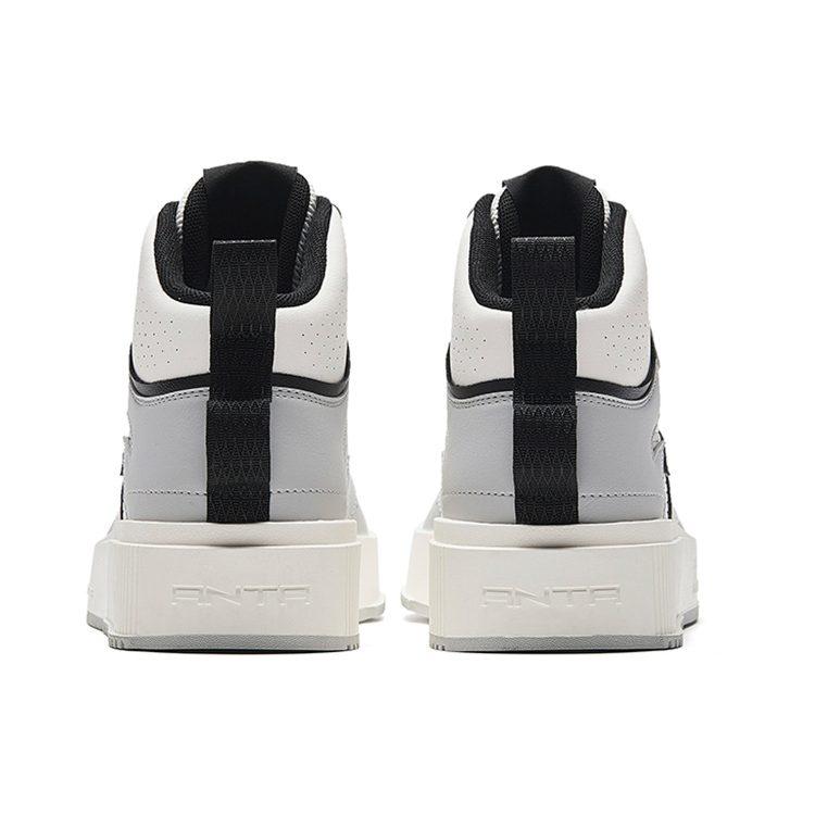 Anta Milk Cap 2 High Top Slip Resistant, Abrasion Resistant, Lightweight Skateboard Shoes Men's Gray Black 912338008-3