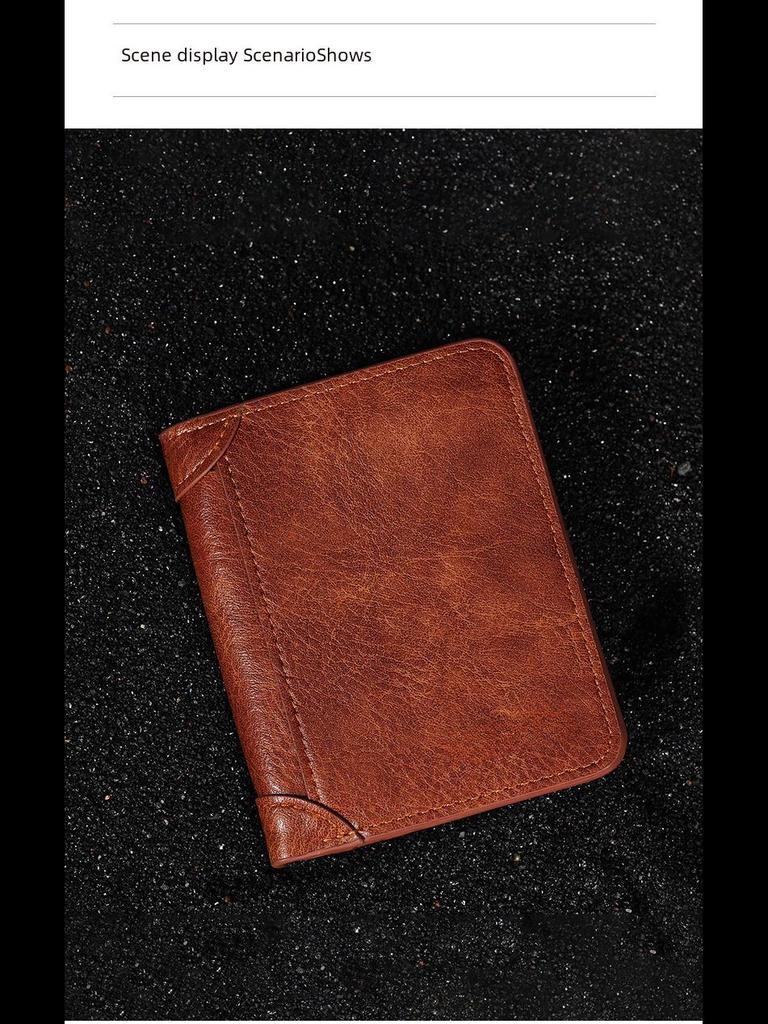 Men's Retro Business Multi-Card PU Slim Wallet