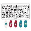 KT Cat & Mickey Mouse Anime Nail Art Stamping Plate for Beginners