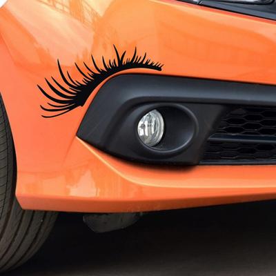 2 Pezzi Adesivi Ciglia per Auto Divertenti Adesivo Fari Auto Impermeabile Decalcomanie Ciglia Finte Portellone Frigorifero Muro Finestra Decorazione Veicolo Regali di Natale