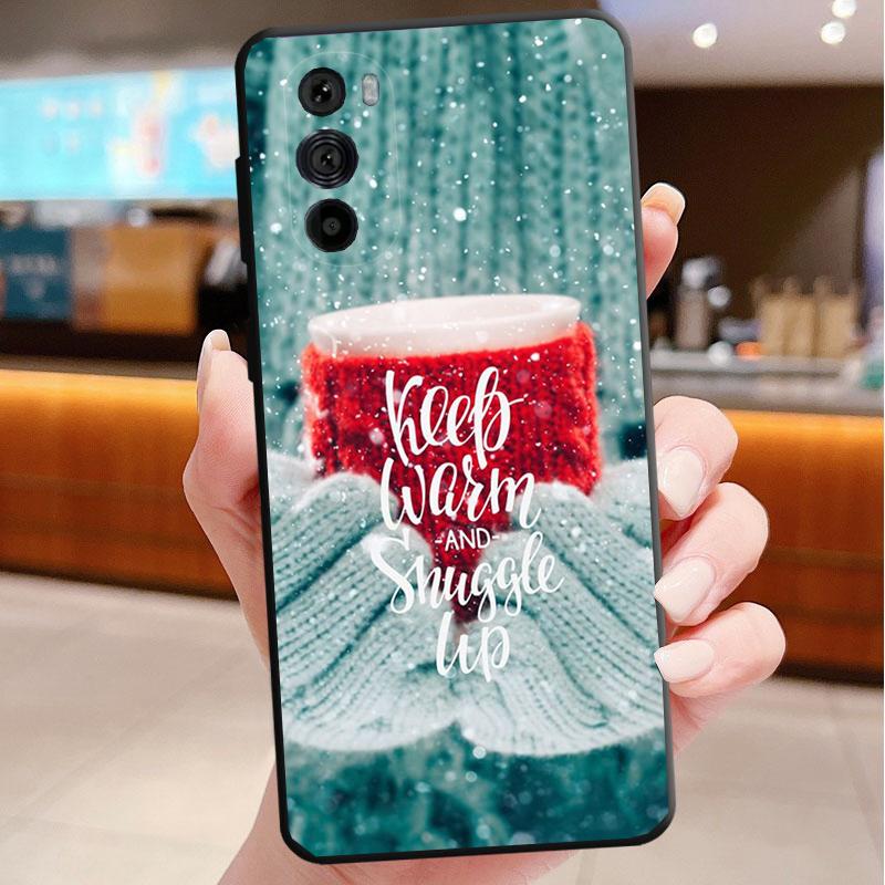 Phone Case For Motorola Edge 50 40 Pro 60 50 40 30 Ultra Neo Fusion Moto G85 G72 G53 G54 G84 G13 G32 Snow Winter