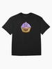 Cupcake & Friends Purple Cupcake Cartoon Oversized Unisex T-Shirt