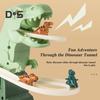 Elektrisches Dinosaurier-Bahn-Rutschenspielzeug mit leichter Musik, Cartoon-Dinosaurier, automatische Treppensteig-Achterbahn, Rutschbahn-Spielzeug, Geschenk für Kleinkinder, Jungen und Mädchen