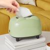 Multi-functional Desktop Tissue Box Plastic Phone Stand Holder Modern Napkin Dispenser  Bedroom