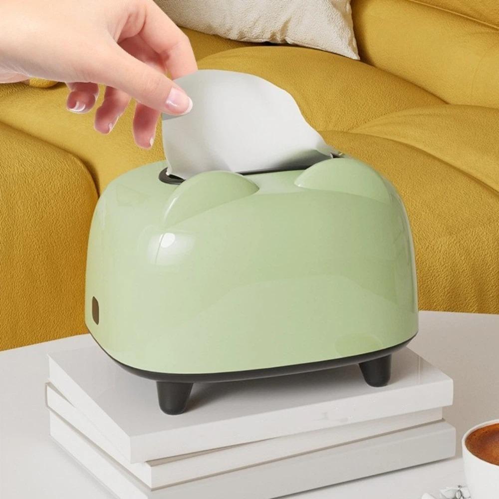 Multi-functional Desktop Tissue Box Plastic Phone Stand Holder Modern Napkin Dispenser  Bedroom