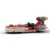 NEW MOC-56436 Space Plan X-34 Soro Suub Tan X-34 Landspeeder Fight DIY Building Blocks Minifigs Scale Airship Bricks Model Toys