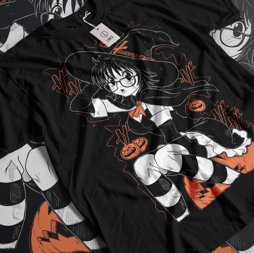 Shizuku Hallowen Murasaki T-shirt Gon Killua Hunter Kawaii Anime Girl Gift Shirt Unisex T-Shirt L