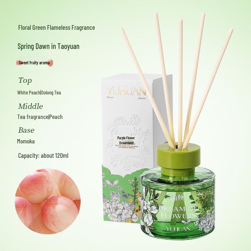 Floral Series Rattan Diffuser: Long-Lasting Flameless Essential Oil Air Freshener & Aromatherapy Gift Box