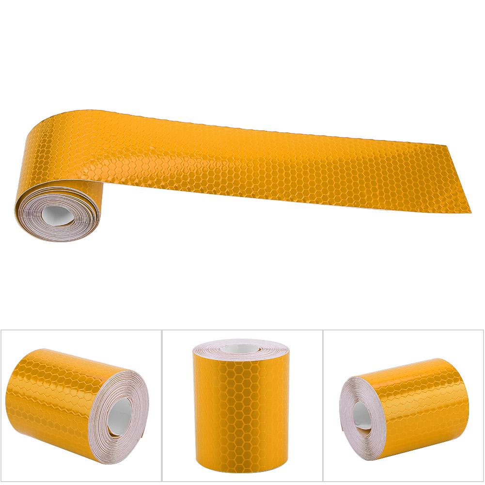 5cmx3m Safety Adhesive Reflective Tape Roll Sticker For Trailers Cars Bikes Orange