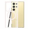 Magsafe Case For Galaxy S24 Ultra Pink Tpu PC Protection Transparent