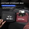 PU Leather Car Storage Organizer Bag Pocket For MINI Cooper JCW Countryman Clubman Cabrio Paceman Coupe Car tire valve cap