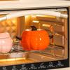 Cute Pumpkin Binaural Bowl With Lid Creative Ceramic Stew Cup Household Children'S Rice Bowl High Value Breakfast Pudding Small Bowl