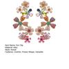 1Pc Ear Clip Earring Colorful Flower Shape Decor Ear Bone Clip Vibrant Color Women Versatile Design Earring