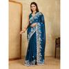 Midnight Elegance Rangoli Silk Saree
