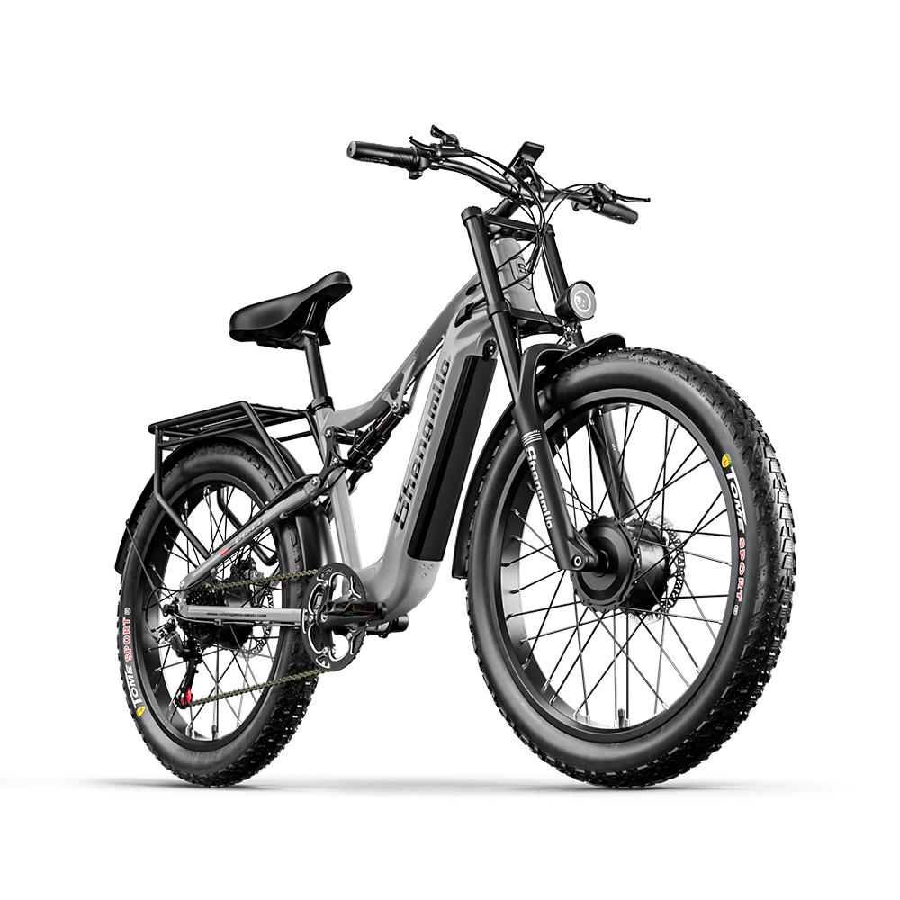 Shengmilo S600 Electric Bicycle 2000W Dual Motor 48V17.5AH Electric Bike 26 Inch Fat Tires E-Bike For Adult Mountain Ebike