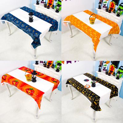 Halloween Round Web Tablecloth Topper Covers Fireplace Table Party Decor