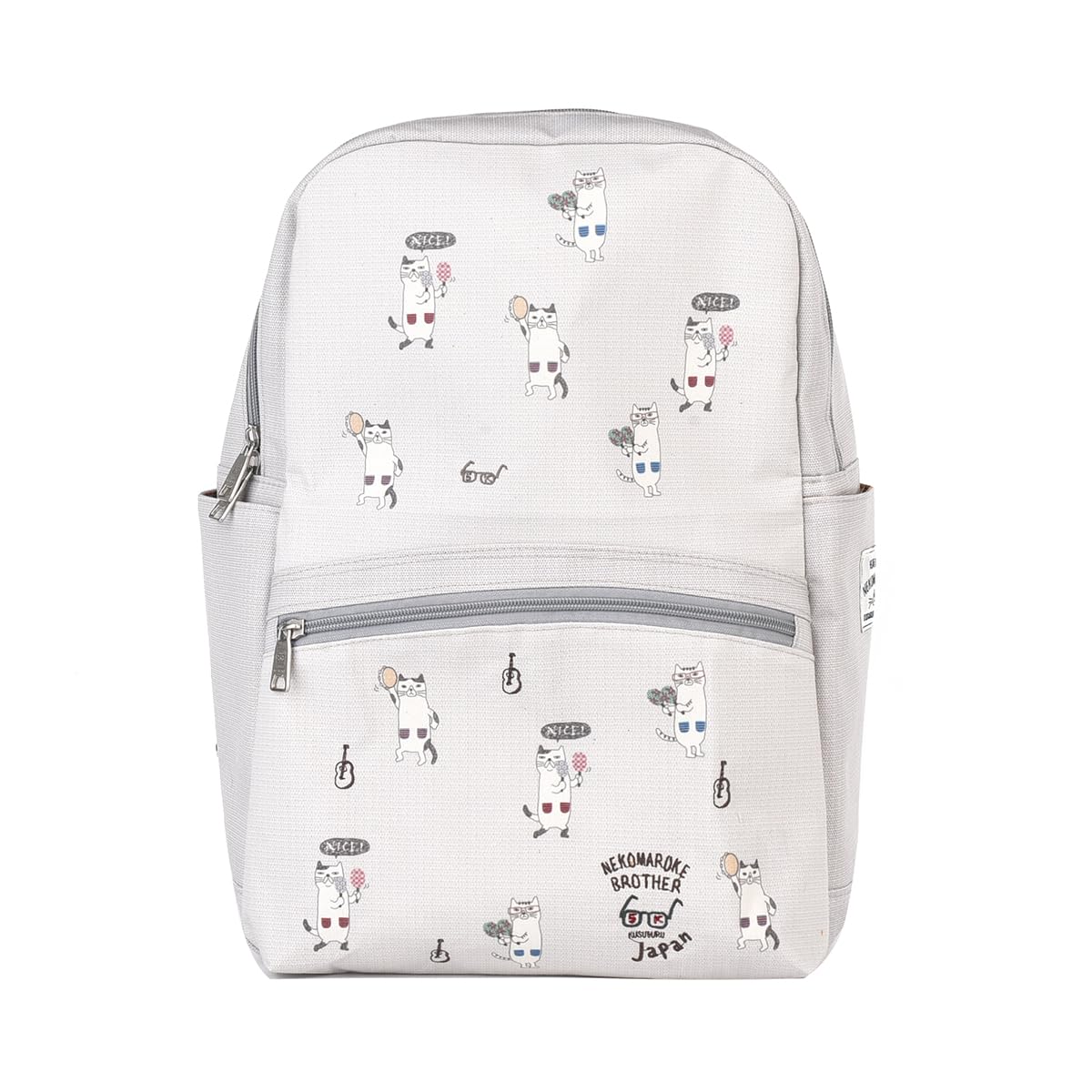 Kusguru Japan Nekomaruke Backpack, Women s, 258014, Gray, Medium