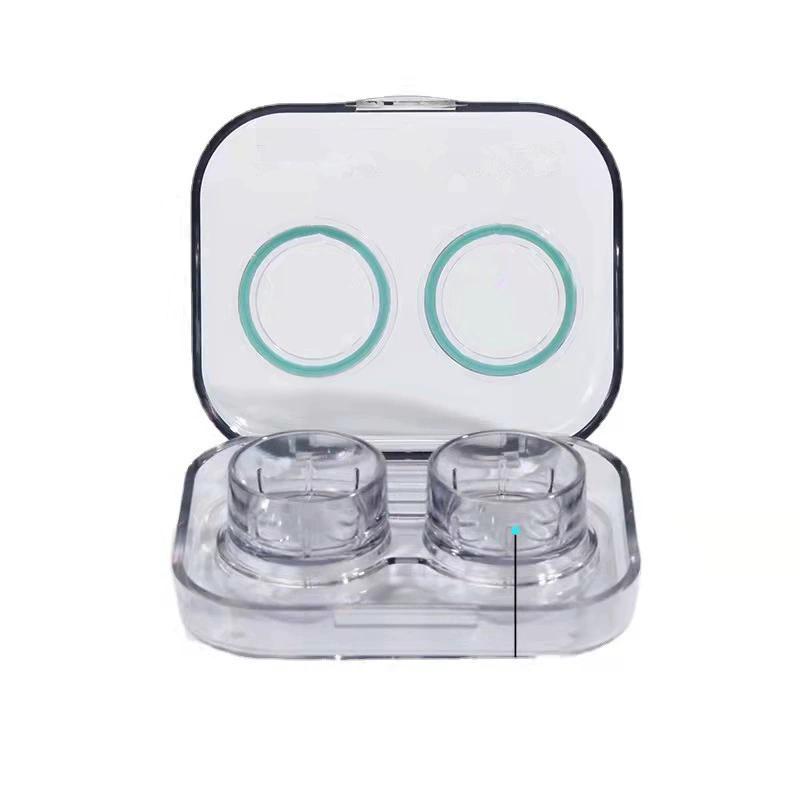 High Quality Portable Contact Lens Case for Women Transparent Beauty Companion Box Girls Contact Lenses Boxs