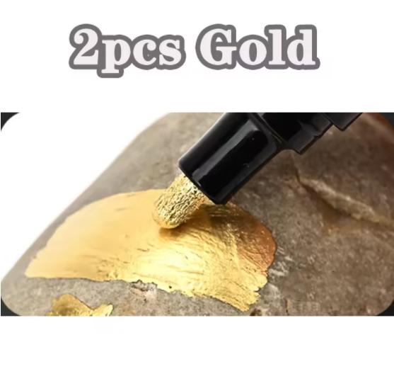 1/2ks Zrcadlový popisovač DIY Reflexní barvicí pera Zrcadlové fixy Chromové Zlaté/Stříbrné Fixy Podpis Styling Auta Umění Řemesla