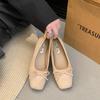 Flat Shoes French Bow Women's Shoes Red Small Single Shoes Ballet Shoes Spring and Summer New Ladyshoes Soft-soled Shoes Women