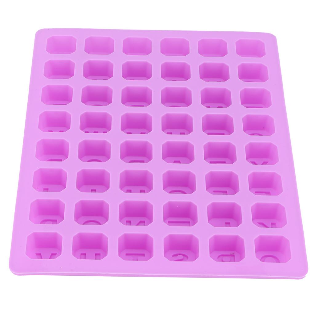 48‑Grid Mold Tray Alphabet Baking Mould for Chocolate Candies Cookies Ice Cubes Making