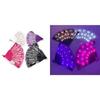 LED Light Up Rose Lace Florals Hand Fan Luminous Costumes for Wedding